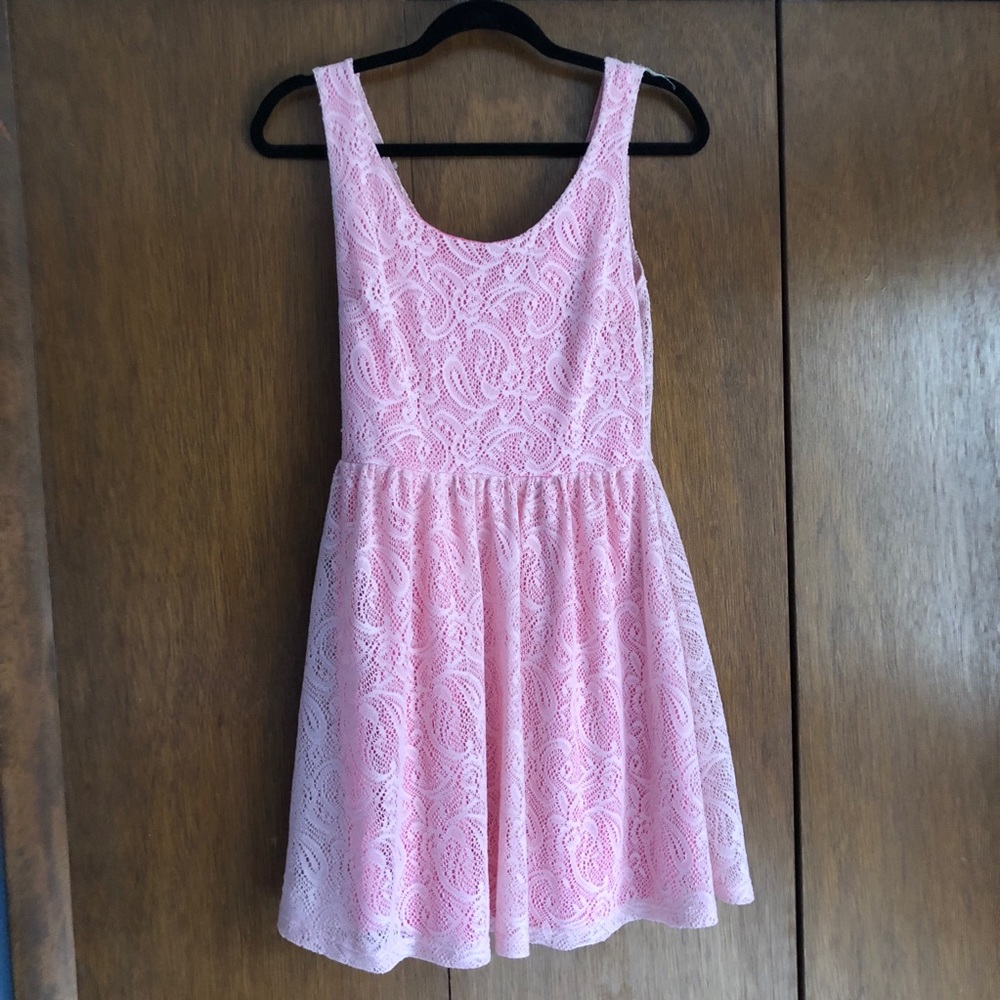 Pink Lace Dress